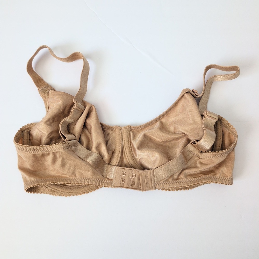 PrimaDonna Tan Nude Full Cup‎ Unlined Underwire Bra 32D Satin Supportive